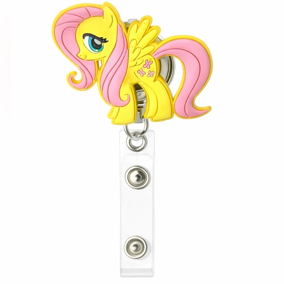 My Little Pony Accessories - NWT My Little Pony Fluttershy Retractable Badge Reel ID Holder